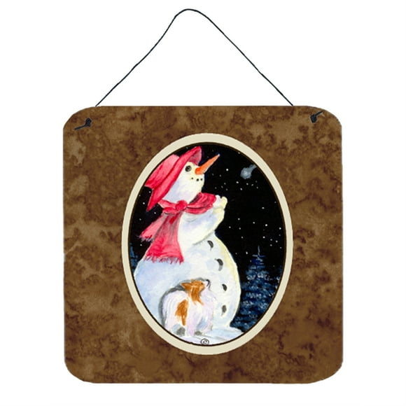 6x6 Multicolor Caroline's Treasures BB3542DS66 Winter Snowflake Pomeranian Wall or Door Hanging Prints 6x6 Multicolor Caroline's Treasures BB3542DS66 Winter Snowflake Pomeranian Wall or Door Hanging Prints